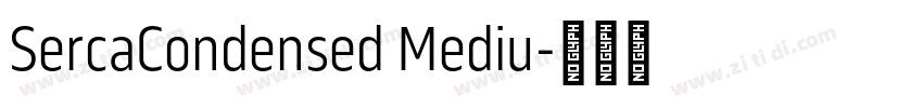 SercaCondensed Mediu字体转换